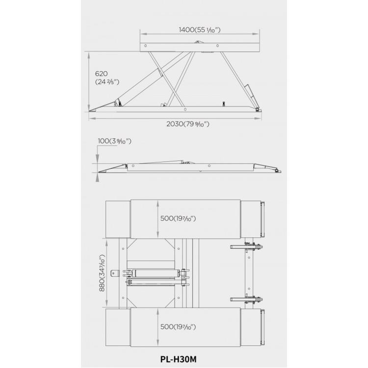 МОНОФАЗЕН НОЖИЧЕН ПОДЕМНИК RockForce 3 ТОНА , H30M МОНОФАЗЕН НОЖИЧЕН ПОДЕМНИК RockForce 3 ТОНА , H30M