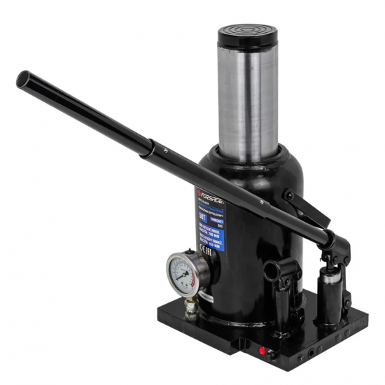 Крик бутилка двускоростен  с манометър 50 т ( 280мм- 450 мм) , FORSAGE