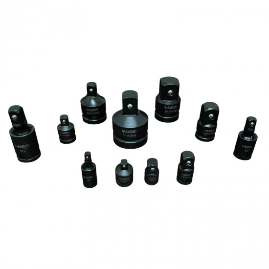 Ударни адаптери – преходници и карета за гедоре 11 части HAWEK