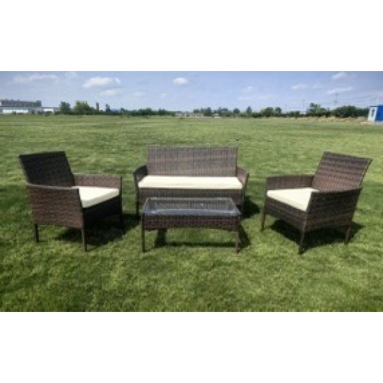 Ратанов комплект компакт макси Включва 4 части мебели от изкуствен ратан