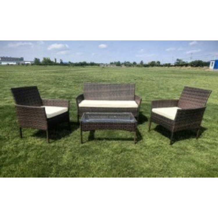 Ратанов комплект компакт макси Включва 4 части мебели от изкуствен ратан Ратанов комплект компакт макси Включва 4 части мебели от изкуствен ратан