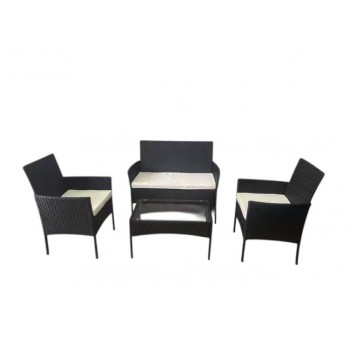 Ратанов комплект компакт макси Включва 4 части мебели от изкуствен ратан Ратанов комплект компакт макси Включва 4 части мебели от изкуствен ратан