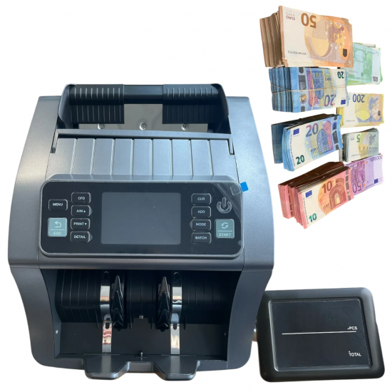 Банкнотоброячка Професионална Машина за Пари Многовалутна с Детектор и Дисплей