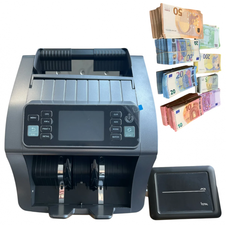 Банкнотоброячка Професионална Машина за Пари Многовалутна с Детектор и Дисплей