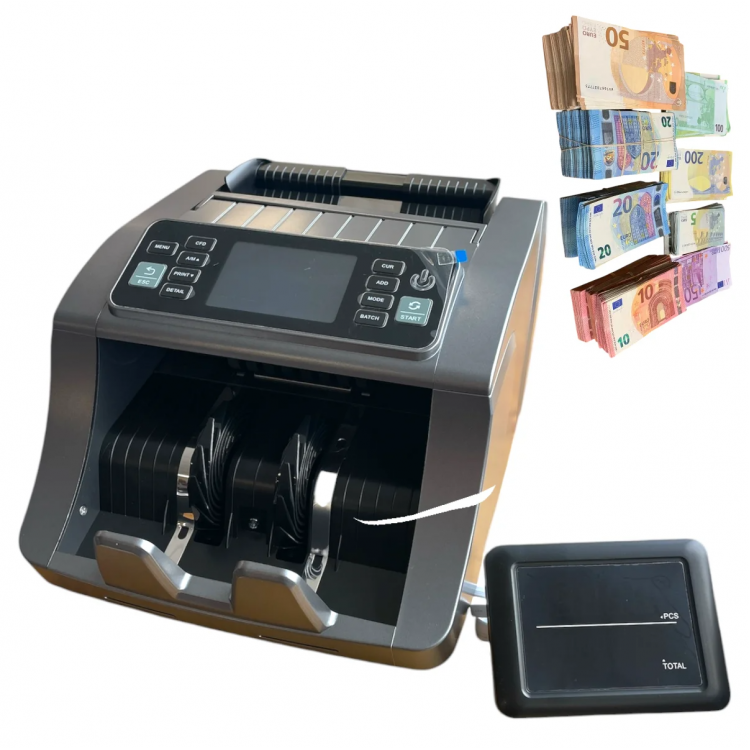 Банкнотоброячка Професионална Машина за Пари Многовалутна с Детектор и Дисплей