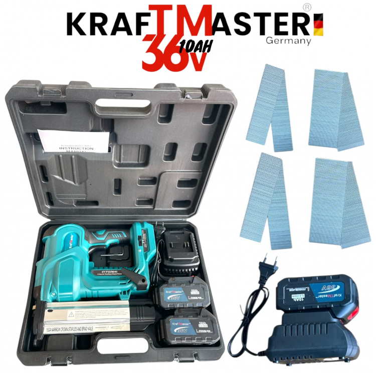 Акумулаторен Безчетков Такер KRAFT MASTER 36V 10AH 2 Батерии и Куфар Акумулаторен Безчетков Такер KRAFT MASTER 36V 10AH 2 Батерии и Куфар