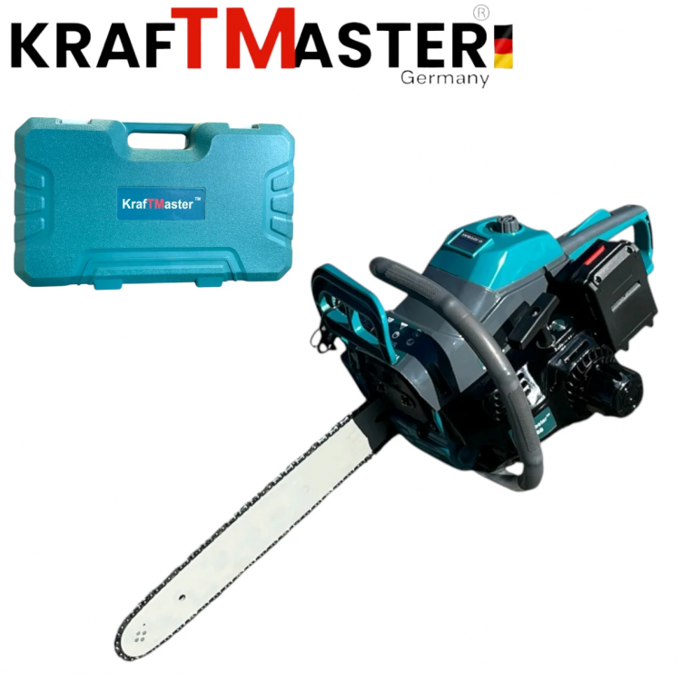 Бензинова Резачка за Дърва с Автоматично Палене 42 кубика KRAFT MASTER