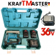 Акумулаторен Такер 36V 10Ah KRAFT MASTER 2 Батерии Зарядно и Куфар Акумулаторен Такер 36V 10Ah KRAFT MASTER 2 Батерии Зарядно и Куфар