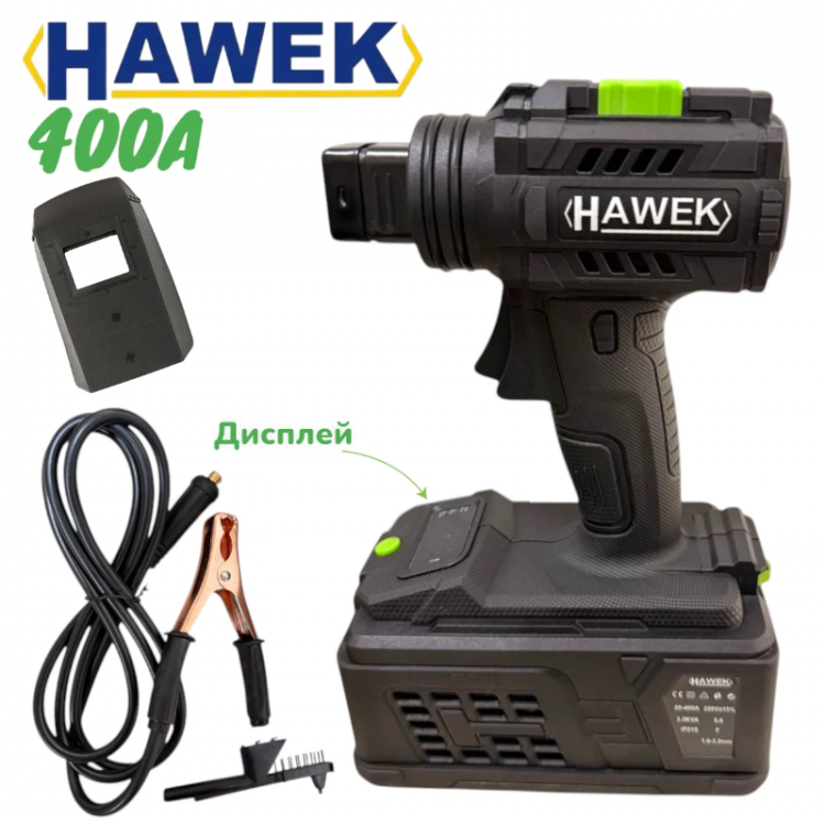Професионален ръчен инверторен електрожен тип пистолет с дисплей , HAWEK 400A Професионален ръчен инверторен електрожен тип пистолет с дисплей , HAWEK 400A