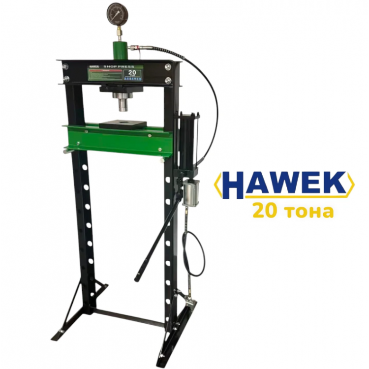 ПНЕВМО-ХИДРАВЛИЧНА ПРЕСА 20 ТОНА HAWEK