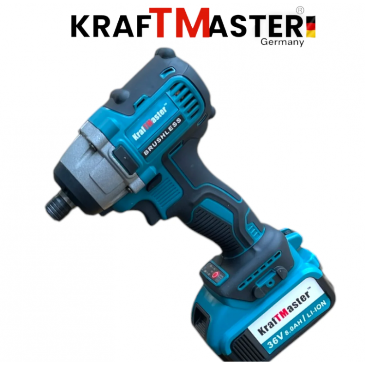 Акумулаторни безчеткови импакт и винтоверт 36V 8AH в куфар KRAFTMASTER Акумулаторни безчеткови импакт и винтоверт 36V 8AH в куфар KRAFTMASTER