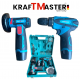 Комплект акумулаторен ударен винтоверт + мини ъглошлайф KRAFTMASTER 24V Комплект акумулаторен ударен винтоверт + мини ъглошлайф KRAFTMASTER 24V
