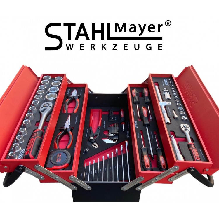 Метален куфар с инструменти 86 части STAHLMAYER Метален куфар с инструменти 86 части STAHLMAYER