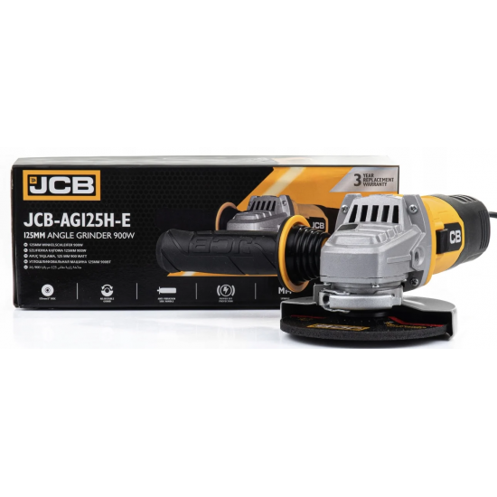 Електрически Ъглошлайф JCB AG125H-E 900W 125мм Електрически Ъглошлайф JCB AG125H-E 900W 125мм