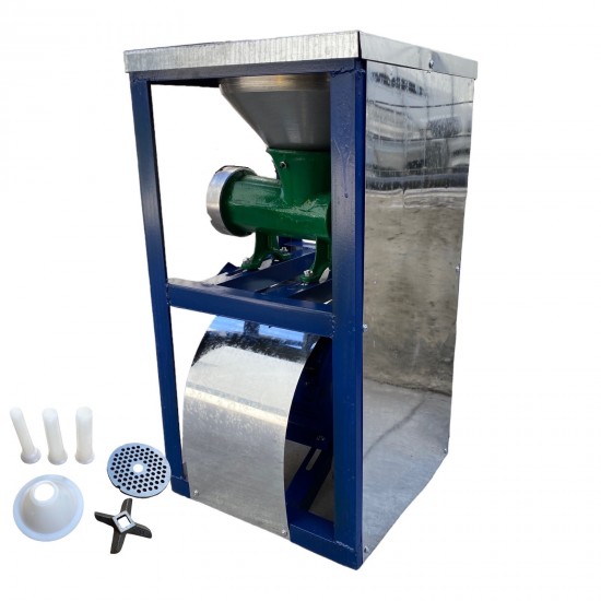 Електромотор с Месомелачка Чугунена Румънска №32 1.5кв 1500об. и метална фуния + плот Електромотор с Месомелачка Чугунена Румънска №32 1.5кв 1500об. и метална фуния + плот