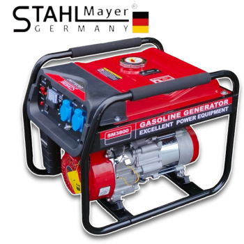 Четиритактов Монофазен Генератор Агрегат за Ток 3,8Kw STAHLMAYER 220V и 12V Четиритактов Монофазен Генератор Агрегат за Ток 3,8Kw STAHLMAYER 220V и 12V