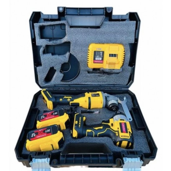 Комплект акумулаторен ъглошлайф и гайковерт 36V 8Ah StahlMayer Комплект акумулаторен ъглошлайф и гайковерт 36V 8Ah StahlMayer