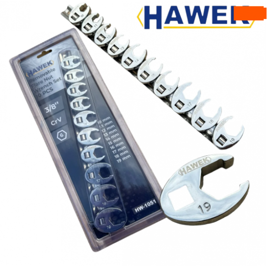 Комплект вложки пачи крак 10-19 мм HAWEK 10 бр.
