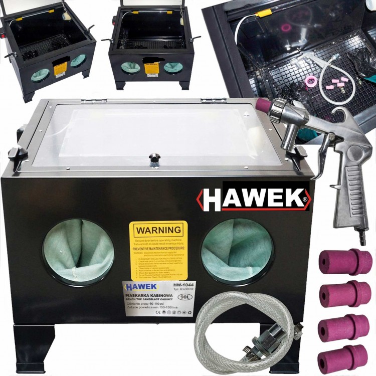ПЯСЪКОСТРУЙНА КАБИНА 90 Л HAWEK ,HW-1044 ПЯСЪКОСТРУЙНА КАБИНА 90 Л HAWEK ,HW-1044