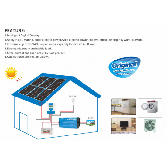 Инвертор REGGIE 1000W 12V 2000W 12V 3000W 12V и 5000W 24V Инвертор REGGIE 1000W 12V 2000W 12V 3000W 12V и 5000W 24V
