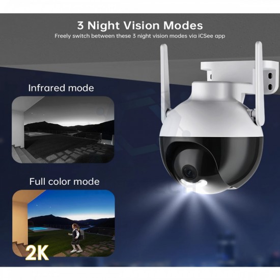 6MP - ICSEE SMART SPHERE 4LED WI-FI ОХРАНИТЕЛНА КАМЕРА 360 PTZ 6MP - ICSEE SMART SPHERE 4LED WI-FI ОХРАНИТЕЛНА КАМЕРА 360 PTZ