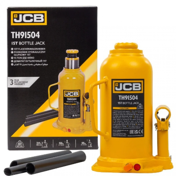 Хидравличен Крик JCB Тип бутилка 2 тона 3 тона 5 тона 10 тона 15 тона 20 тона 32 тона и 50 тона