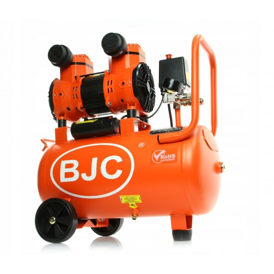 Монофазен Безмаслен Бутален Компресор за Въздух BJC JN1500A 1.5 kW, 220 л/мин 8 бара 24 литра Монофазен Безмаслен Бутален Компресор за Въздух BJC JN1500A 1.5 kW, 220 л/мин 8 бара 24 литра