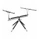 Шаранджийска стойка Meccanica EVOLUTION nick evolution hybrid 3 или 4 въдици - Черно-Сиво Шаранджийска стойка Meccanica EVOLUTION nick evolution hybrid 3 или 4 въдици - Черно-Сиво