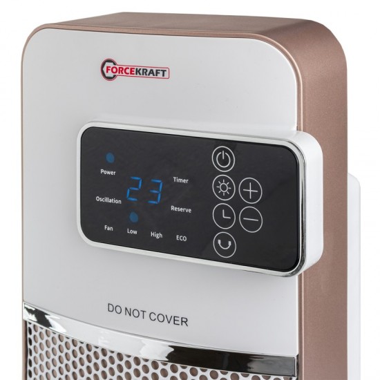 Вентилаторна Печка с Керамичен Нагревател 2000W и 2200W FORCEKRAFT с дисплей и дистанционно Вентилаторна Печка с Керамичен Нагревател 2000W и 2200W FORCEKRAFT с дисплей и дистанционно