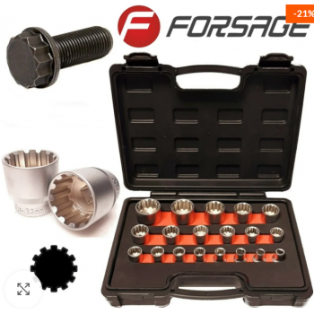 Вложки к-т 1/2 SPLINE 12-стенни Forsage F-4194-9 Вложки к-т 1/2 SPLINE 12-стенни Forsage F-4194-9