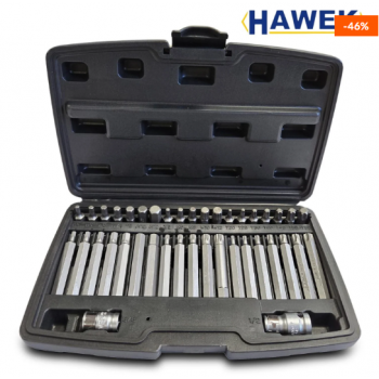Комплект битове-накрайници HAWEK Hex, XZN и Torx – 40 броя