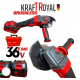 Комплект Акумулаторен гайковерт/импакт ударен Kraft 36V 8Ah 850 N/m + Акумулаторен ъглошлайф 36V 8Ah 125 мм KraftRoyal Комплект Акумулаторен гайковерт/импакт ударен Kraft 36V 8Ah 850 N/m + Акумулаторен ъглошлайф 36V 8Ah 125 мм KraftRoyal