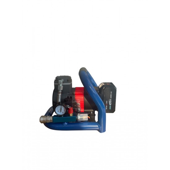 Универсален акумулаторен безчетков въздушен компресор с 2 батерии KraftTRoyal Универсален акумулаторен безчетков въздушен компресор с 2 батерии KraftTRoyal