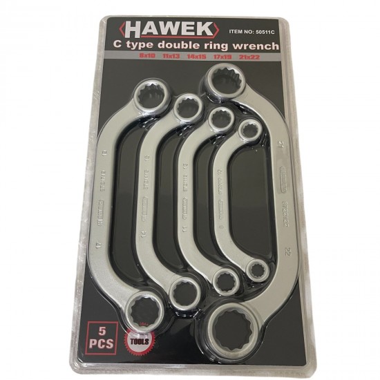 КОМПЛЕКТ ИЗВИТИ С-ОБРАЗНИ КЛЮЧОВЕ ЛУЛА , HAWEK , 50511C КОМПЛЕКТ ИЗВИТИ С-ОБРАЗНИ КЛЮЧОВЕ ЛУЛА , HAWEK , 50511C