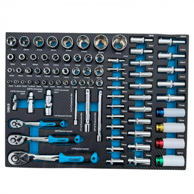 Професионален шкаф с инструменти 251 части , STAHLMAYER - BLUE Професионален шкаф с инструменти 251 части , STAHLMAYER - BLUE