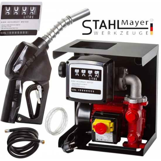 Помпа за Източване на Гориво с Брояч 220V STAHLMAYER с Механизъм