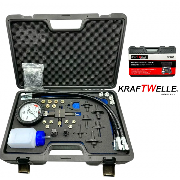 Немски Професионален Тестер за Високо Налягане Common Rail KRAFTWELLE KW-8901 Немски Професионален Тестер за Високо Налягане Common Rail KRAFTWELLE KW-8901
