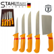 Комплект Професионални Месарски Ножове и Сатър 5 броя STAHLMAYER Exclusive + Подарък Комплект Професионални Месарски Ножове и Сатър 5 броя STAHLMAYER Exclusive + Подарък