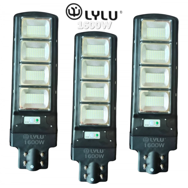Улична Соларна LED Лампа 1600W LYLU Прожектор 3 БРОЯ