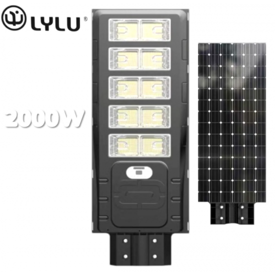 Улична Соларна LED Лампа 2000W LYLU Прожектор 10 секции