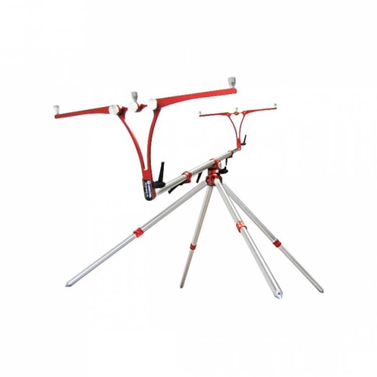 Шаранджийска стойка MECCANICA VADESE NICK REVOLUTION Silver & Red 3 или 4 въдици - Сиво-Червено Шаранджийска стойка MECCANICA VADESE NICK REVOLUTION Silver & Red 3 или 4 въдици - Сиво-Червено