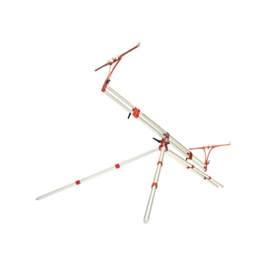 Шаранджийска стойка MECCANICA VADESE NICK REVOLUTION Silver & Red 3 или 4 въдици - Сиво-Червено Шаранджийска стойка MECCANICA VADESE NICK REVOLUTION Silver & Red 3 или 4 въдици - Сиво-Червено