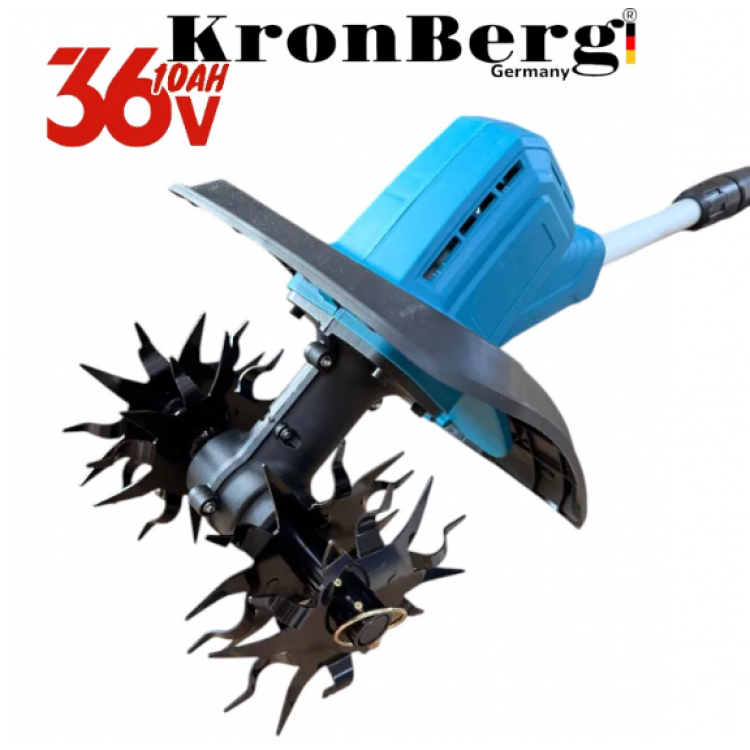 Акумулаторна Фреза Култиватор 36V 10AH KRONBERG 20см Акумулаторна Фреза Култиватор 36V 10AH KRONBERG 20см