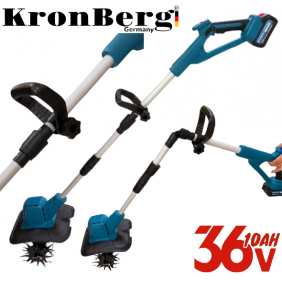 Акумулаторна Фреза Култиватор 36V 10AH KRONBERG 20см Акумулаторна Фреза Култиватор 36V 10AH KRONBERG 20см