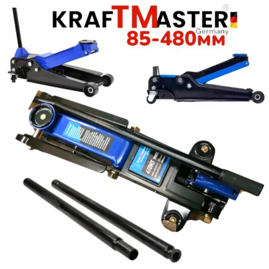 Професионален Крик крокодил 4 тона KraftMaster 85-480mm