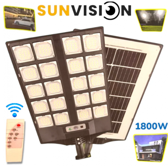 Соларна ЛЕД лампа Sunvision 1800W 20 секции BK280-20 Соларна ЛЕД лампа Sunvision 1800W 20 секции BK280-20