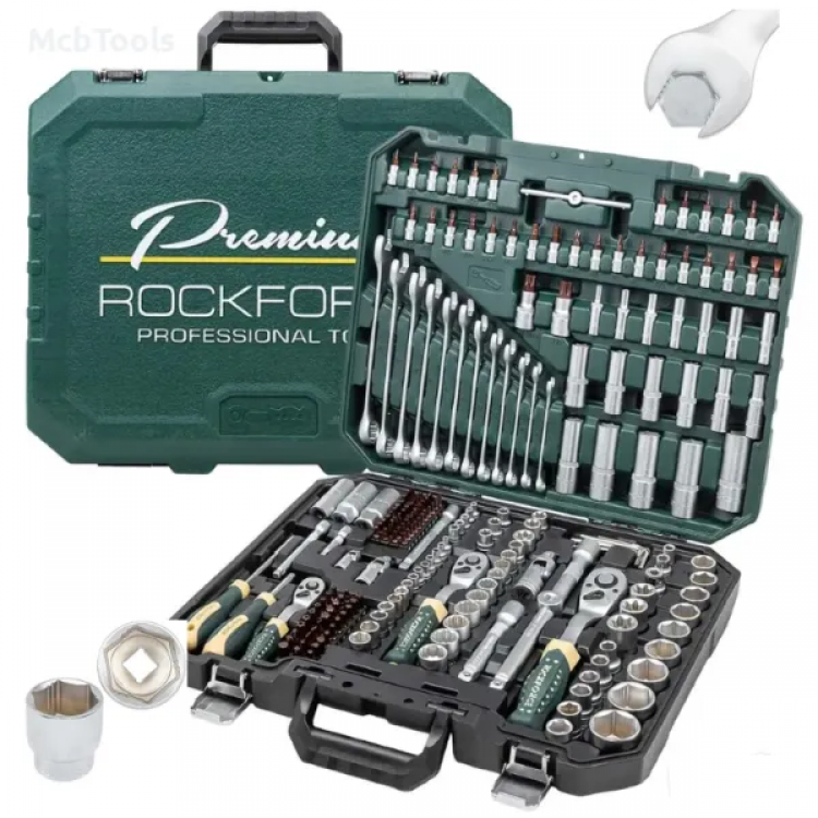 Гедоре 216 части ROCKFORCE Premium , XI-ON със специални вложки Гедоре 216 части ROCKFORCE Premium , XI-ON със специални вложки