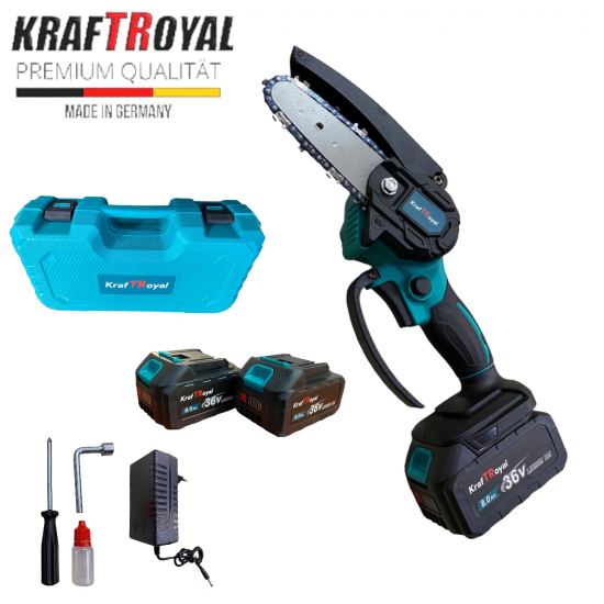 Мини акумулаторна резачка с шина 15см, 2 батерии 36V 8Ah Мини акумулаторна резачка с шина 15см, 2 батерии 36V 8Ah