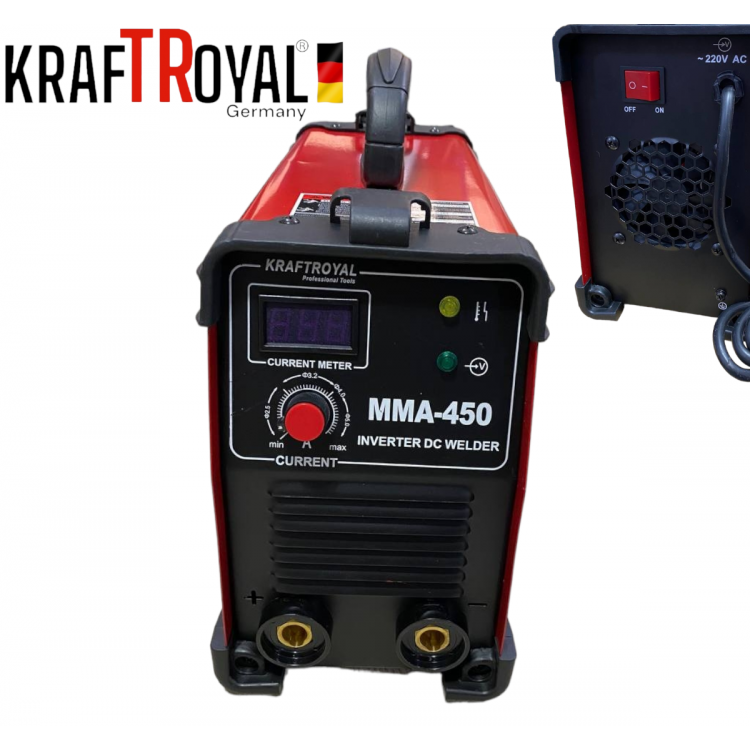Инверторен Електрожен 450А KRAFT ROYAL Водоустойчив Инверторен Електрожен 450А KRAFT ROYAL Водоустойчив