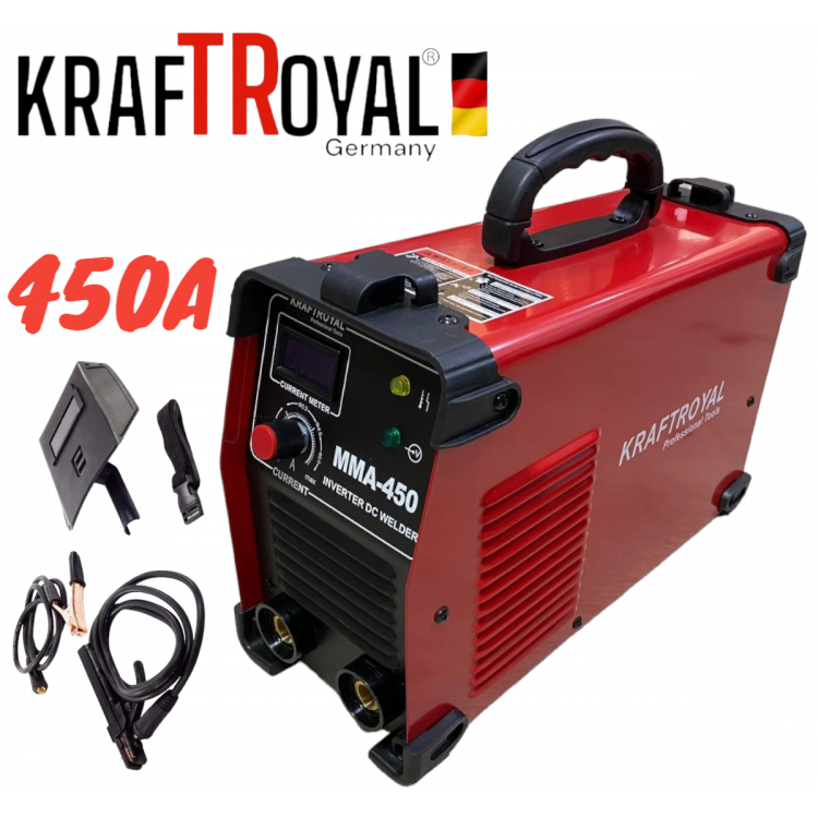 Инверторен Електрожен 450А KRAFT ROYAL Водоустойчив Инверторен Електрожен 450А KRAFT ROYAL Водоустойчив